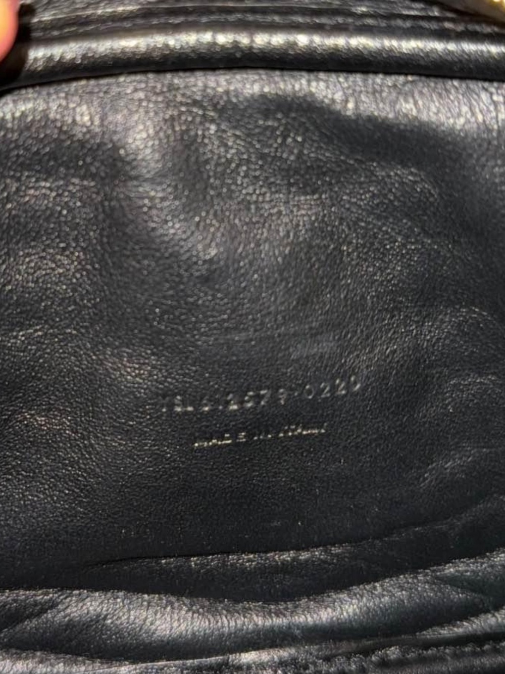 Saint Laurent Black Crossbody Gold Hardware. Mini Lou Bag In Quilted Leather - Picture 4 of 5